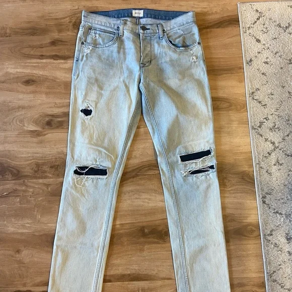 Hudson Jeans Men Size 31 Light Wash Denim Straight - Picture 1 of 7